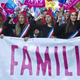 Marcha en contra del matrimonio gay en Paris